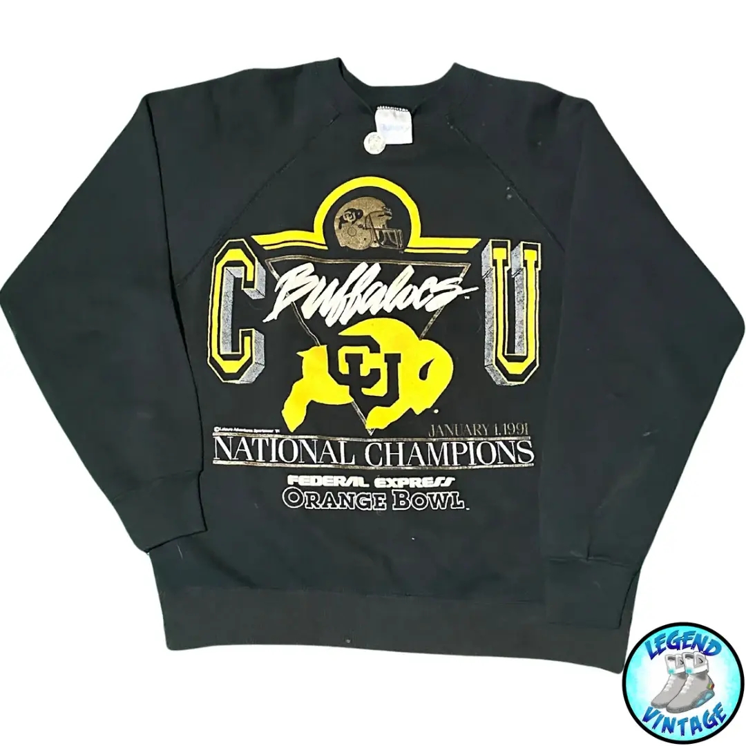 Colorado Buffs National Champs CU Gold Helmet Crewneck