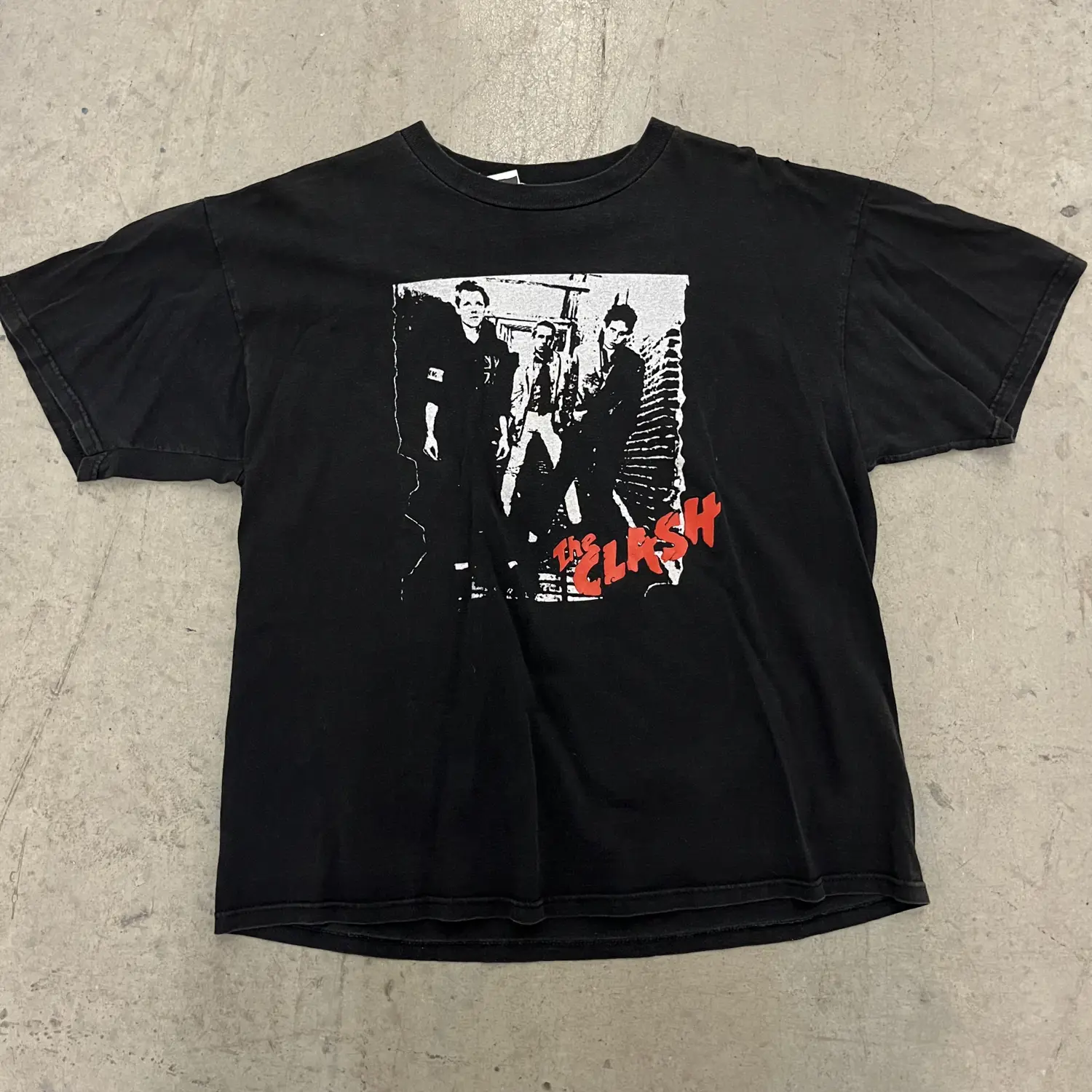 90s The Clash White Riot Band Tee