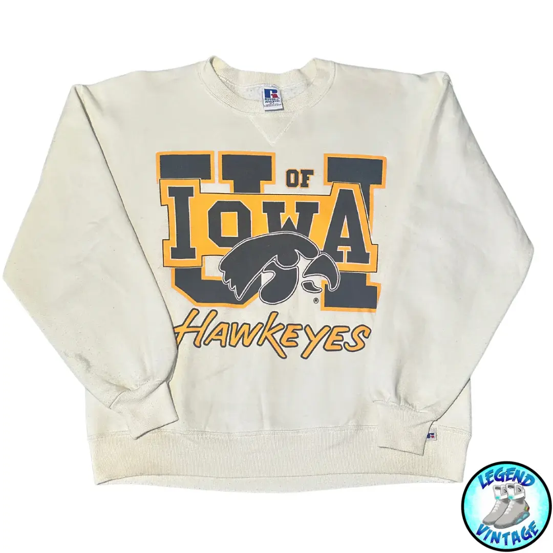 Iowa Hawkeyes Bold Print Crewneck