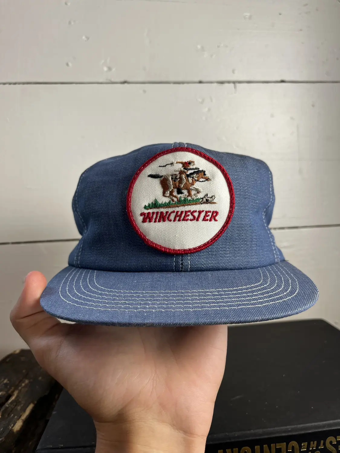 80s Winchester Denim Patch Hat