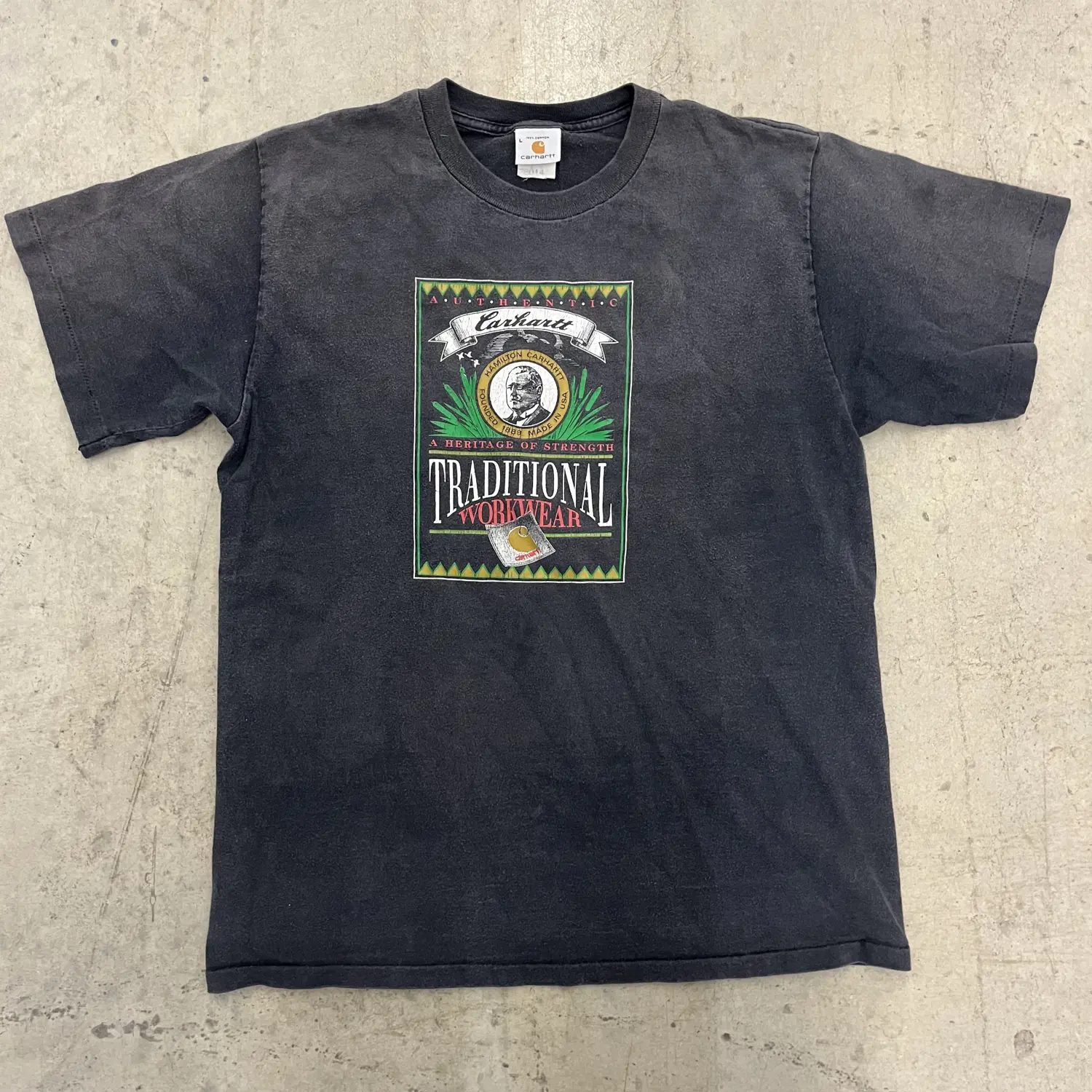 90s Carhartt Hamilton Carhartt Faded Tee