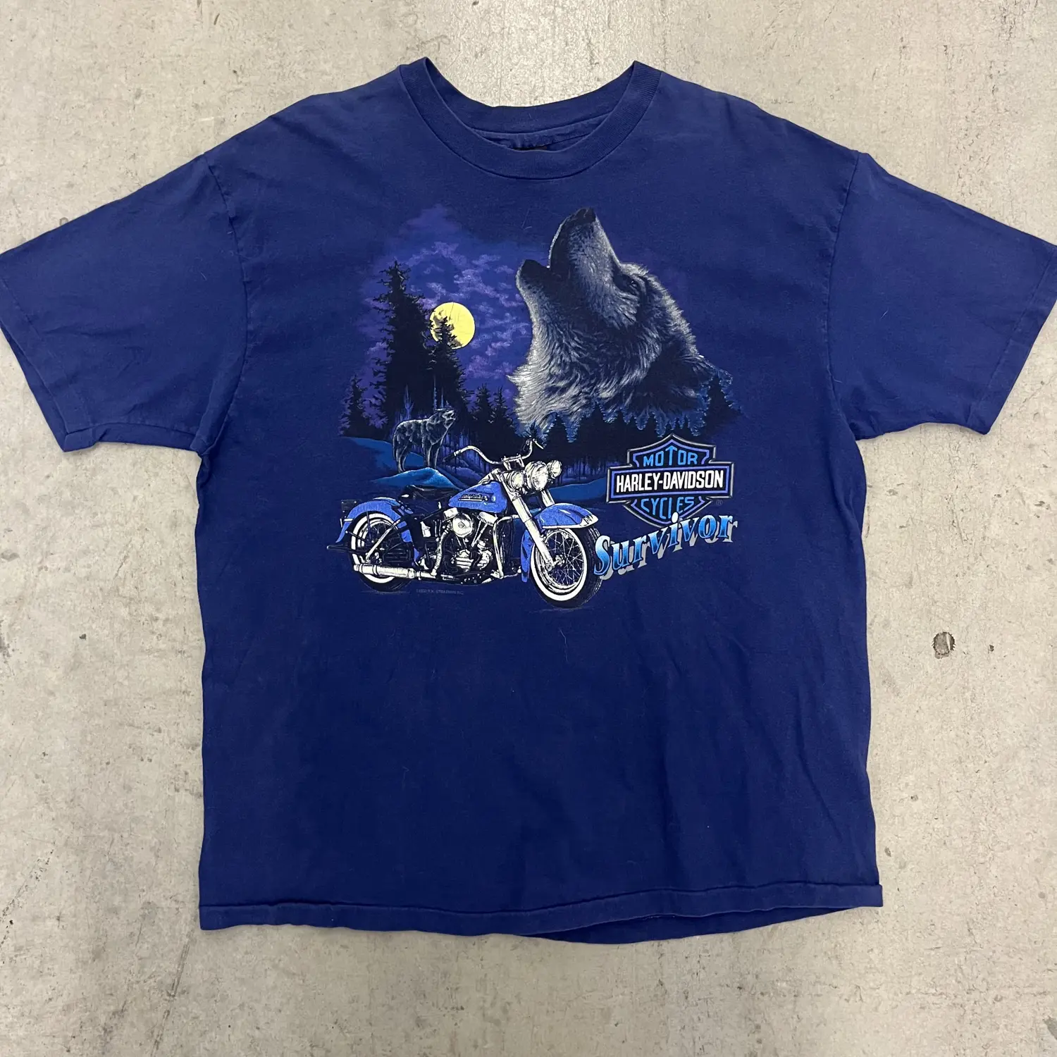 1993 Harley Davidson Single Stitch Wolf Tee