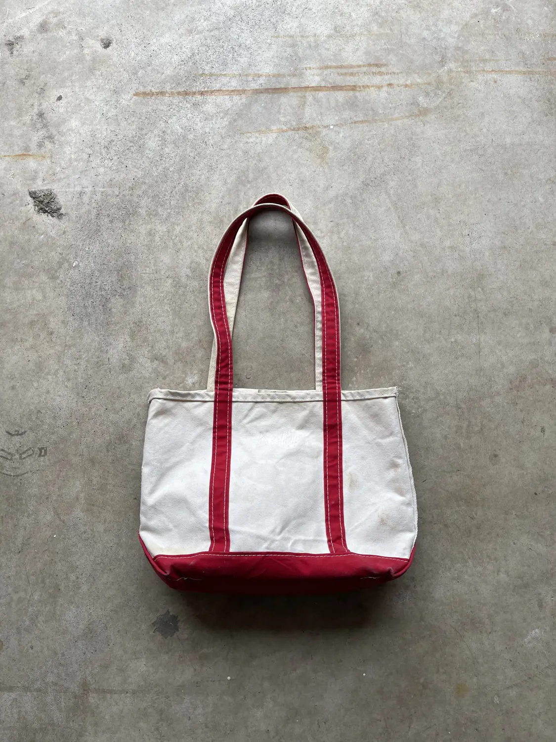 Vintage 90s Red LL Bean Tote Bag