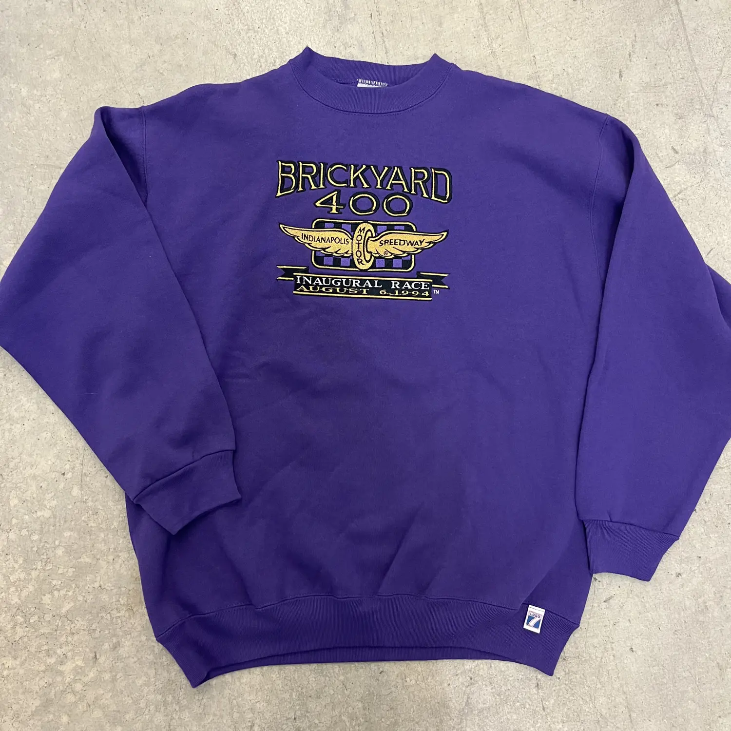 90s Brickyard 400 Embroidered Crewneck