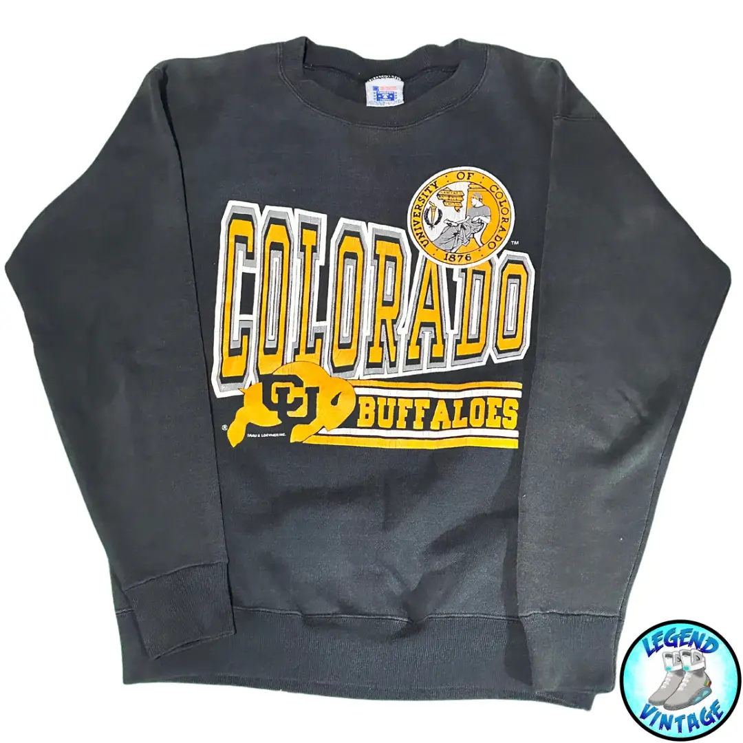 Colorado Buffs Spellout & Logo Crewneck