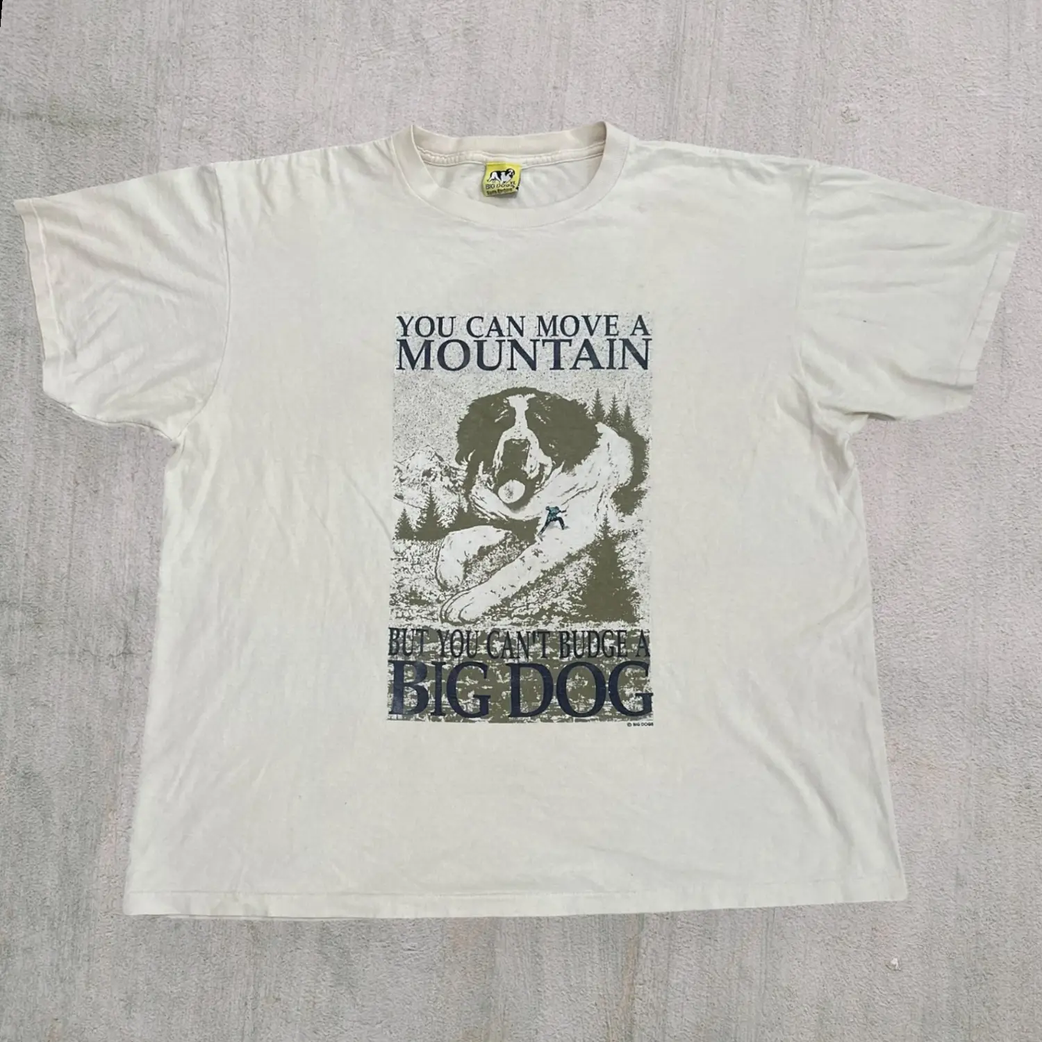 You can move a mountain dog tee