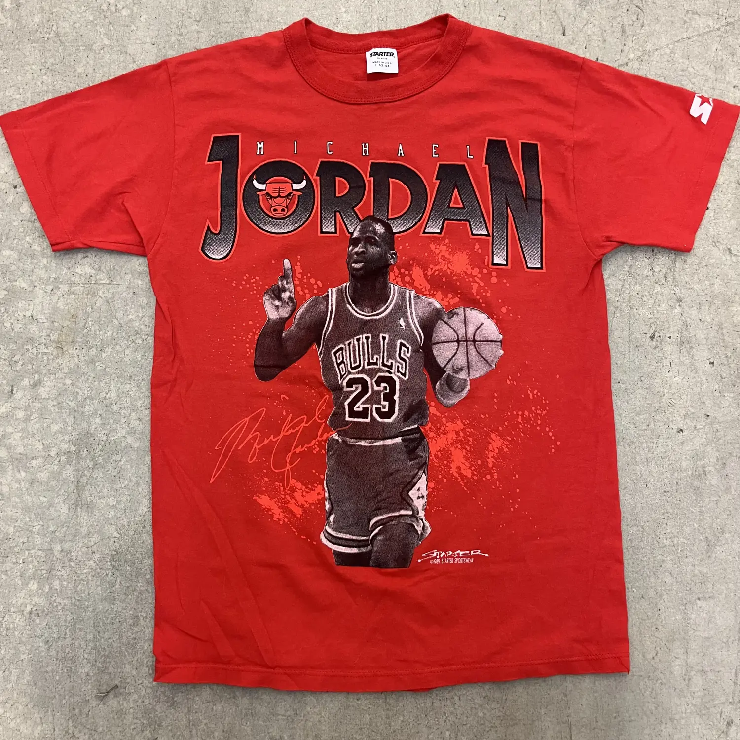 1989 Jordan Chicago Bulls Starter Tee