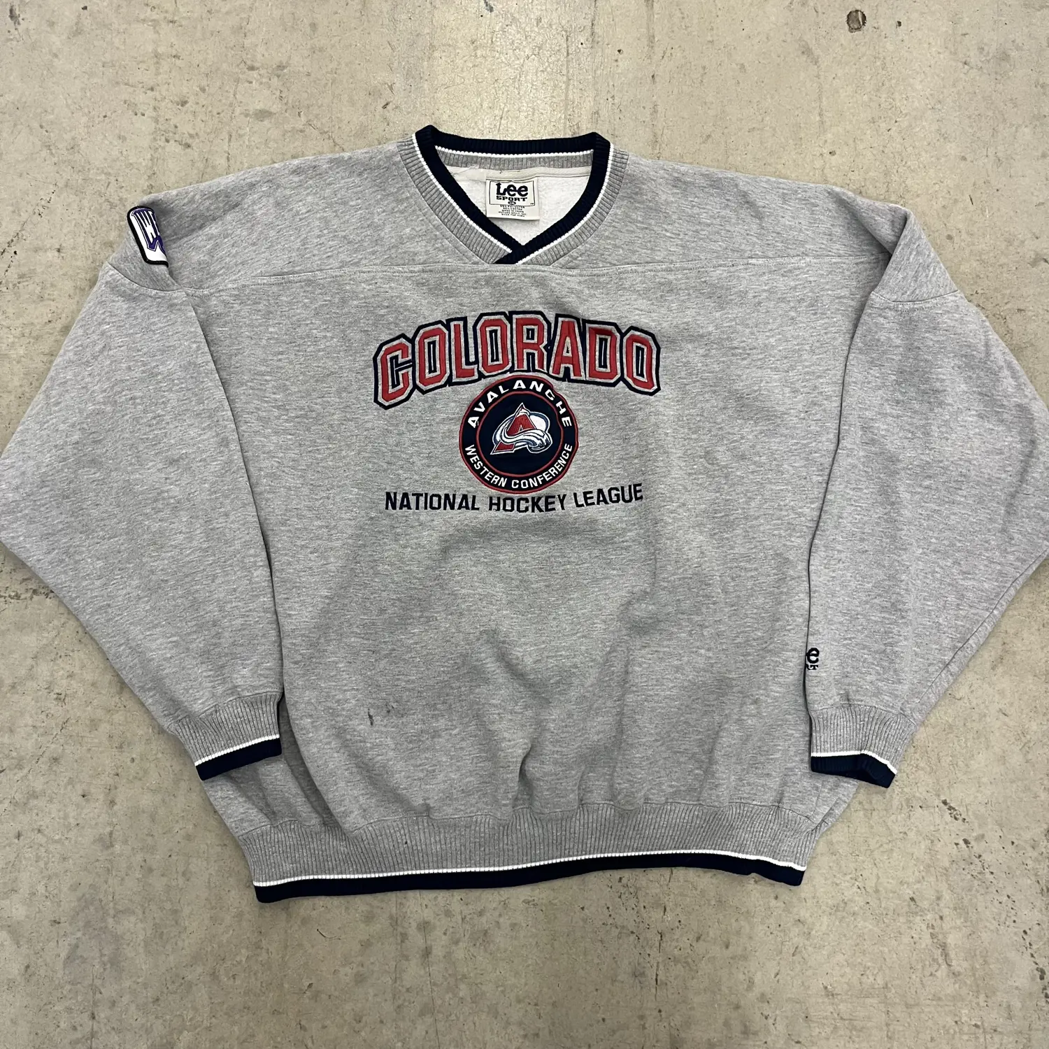 90s Colorado Avalanche Hockey Crewneck