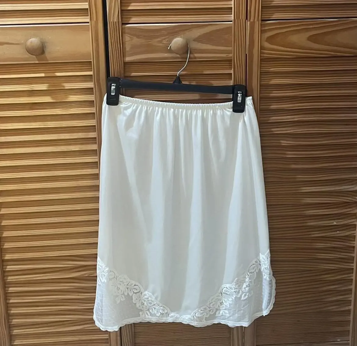 Vintage White Slip Skirt