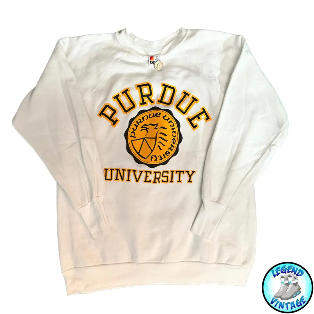 Purdue University White Crewneck