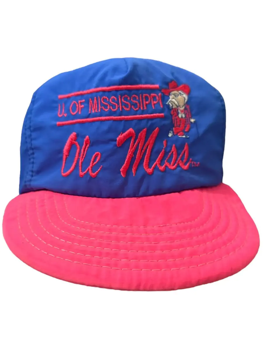 Neon Pink and Blue Colonel Reb Snapback
