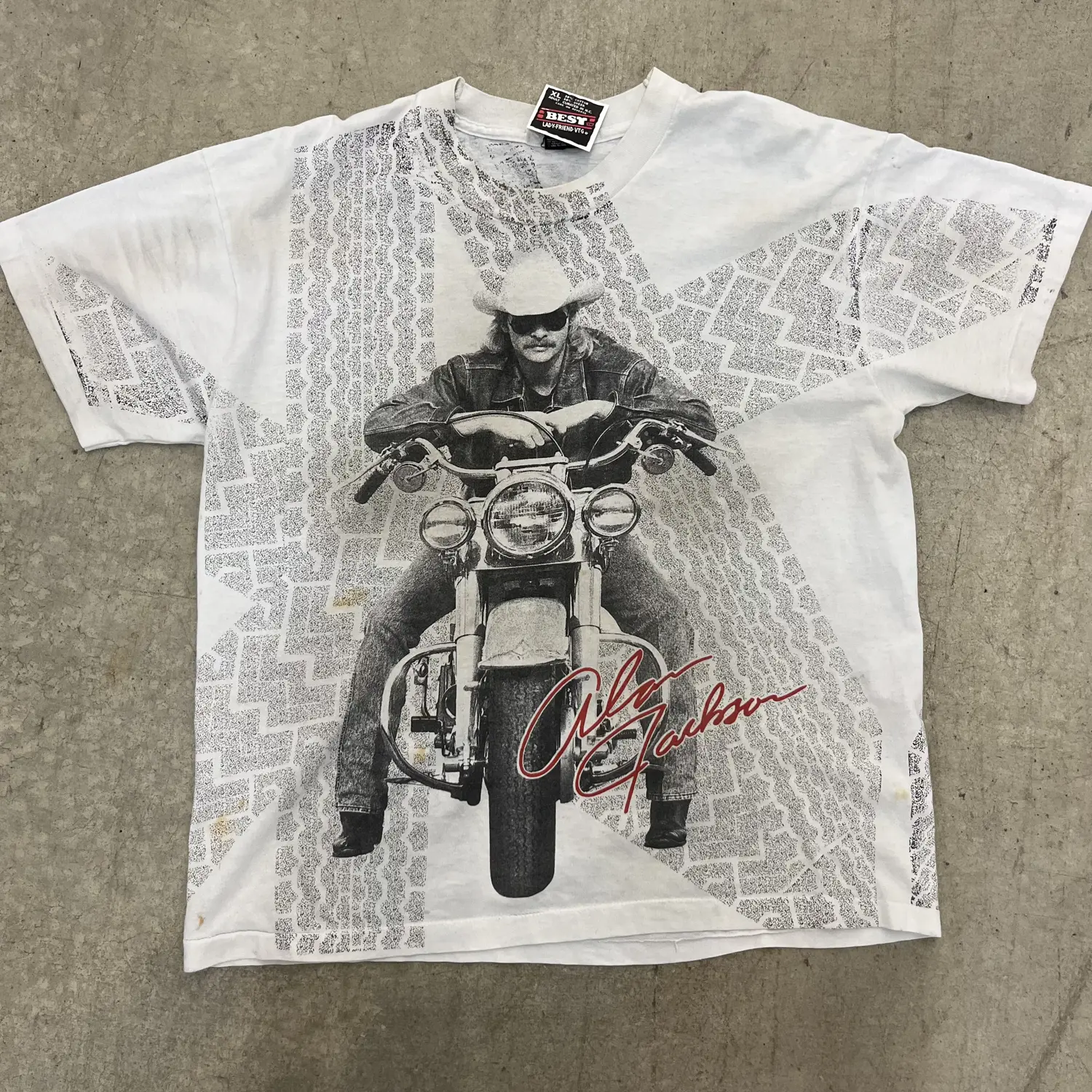 90s Alan Jackson Motorcycle AOP Tee