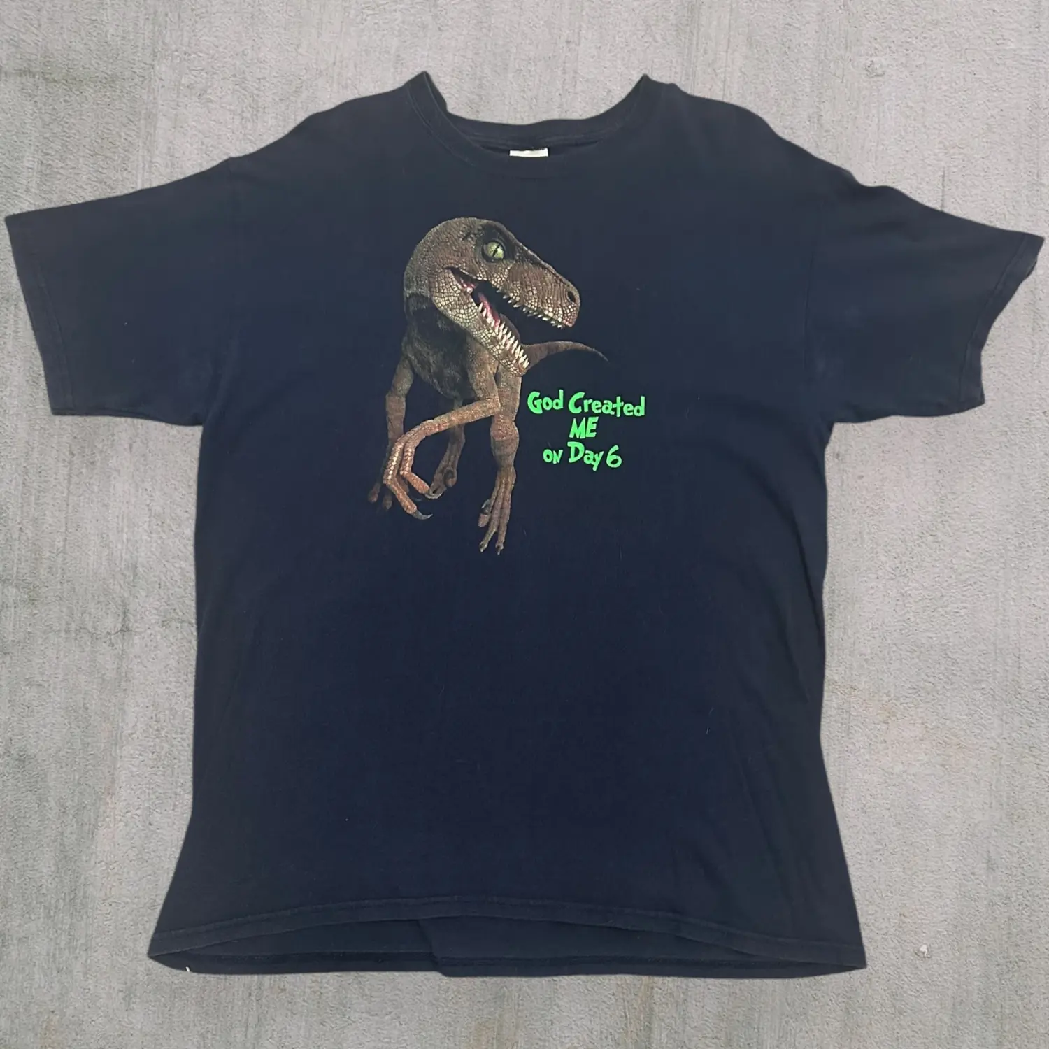 God created me on day 6 dinosaur creation museum tee