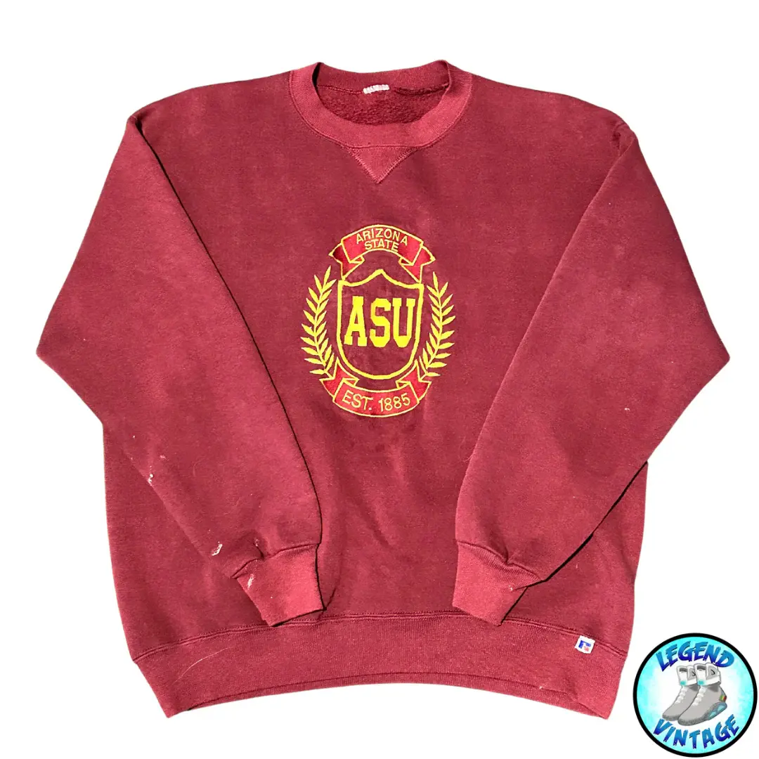 ASU Embroidered Crewneck