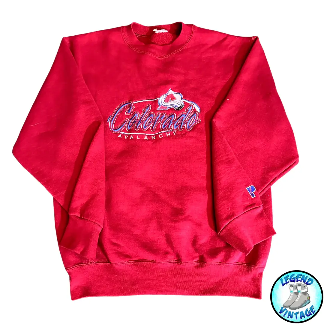 Colorado Avalanche Embroidered Logo Crewneck