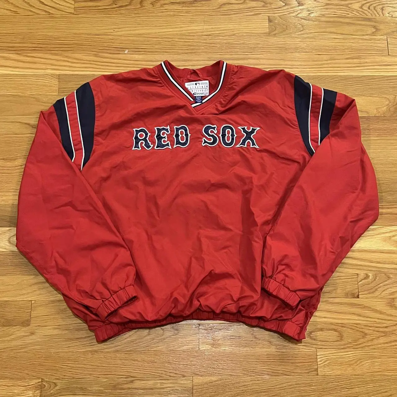 Vintage Red Sox Baseball Pullover Jacket