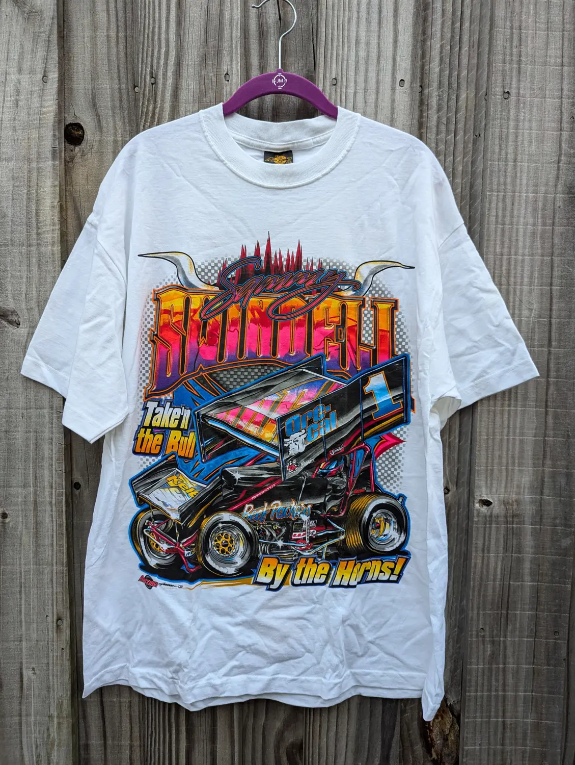 Vintage Sammy Swindell Sprint Car Racing T-shirt Size XL Unworn!