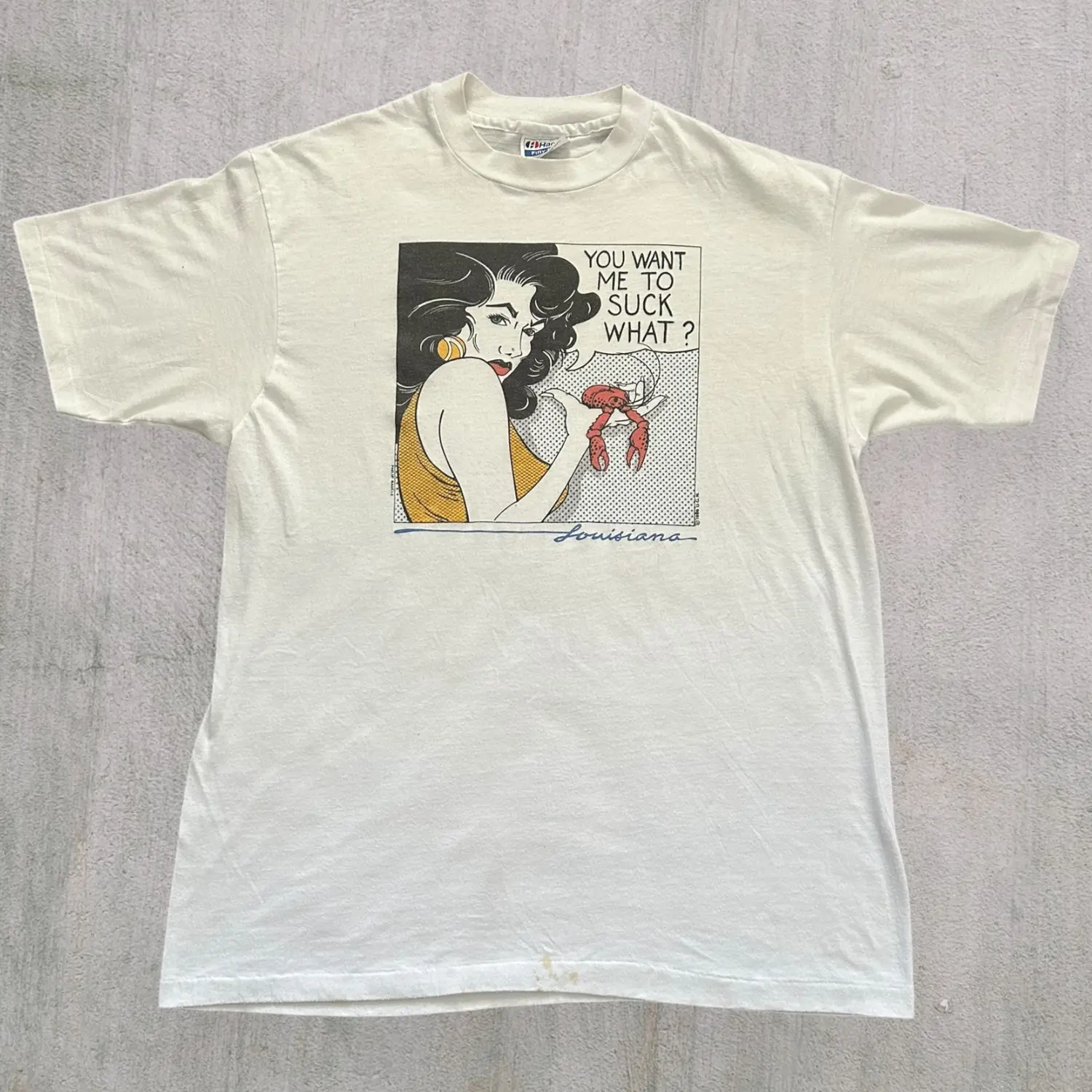 1986 Phillip Bascle pop art tee