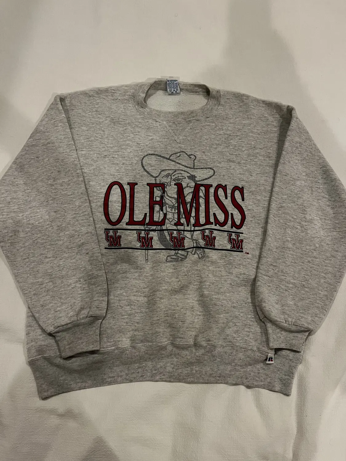 Ole Miss Colonel Reb Grey Crew