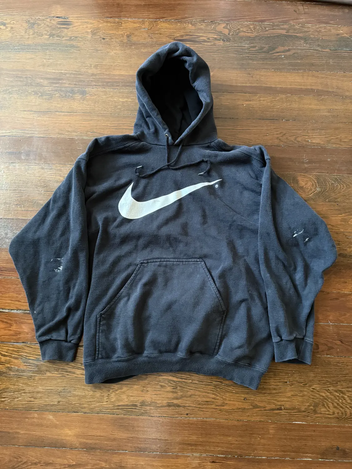 90’s Nike Big Swoosh Hoodie Black