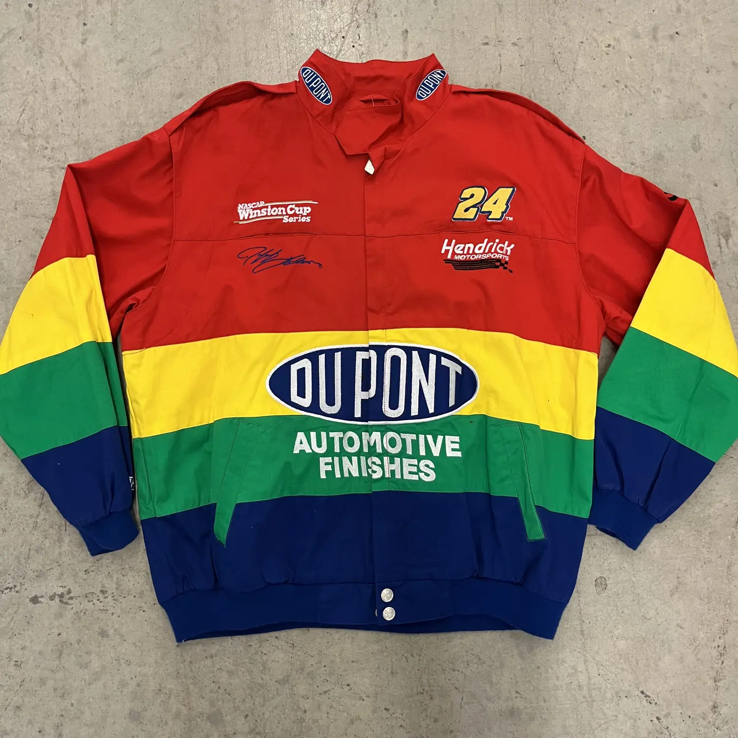 Vintage Jeff Gordon DuPont Racing NASCAR Jacket