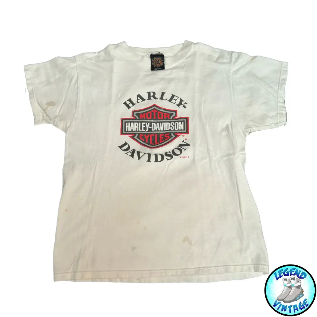 Harley Davidson Logo White T-shirt