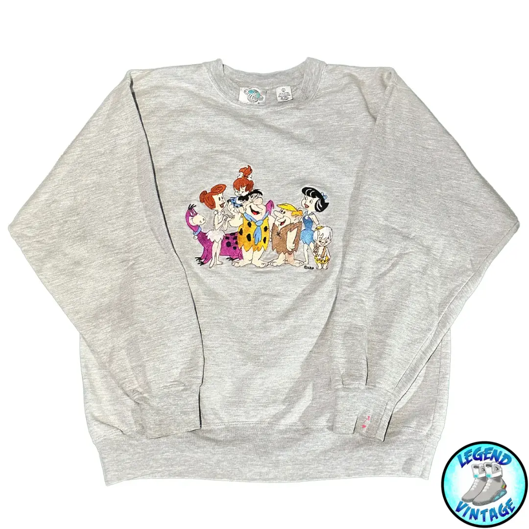 Flintstones Embroidered Crewneck