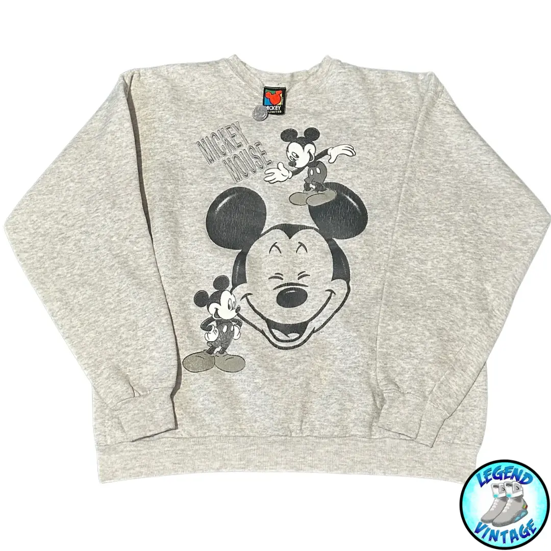 Mickey Mouse Grey Face Crewneck