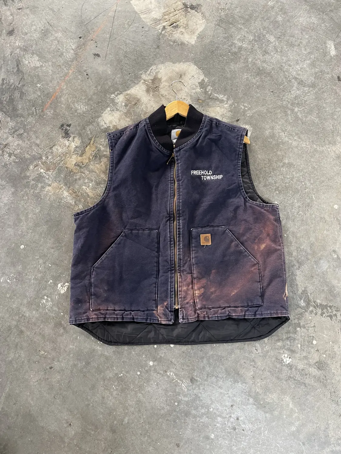 Navy carhartt vest