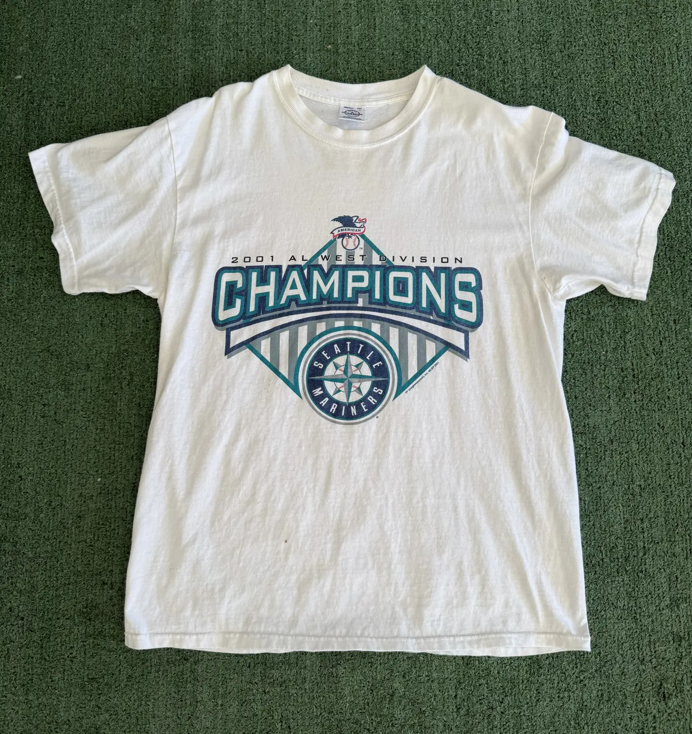 Seattle Mariners 2001 AL West Division Champions Tee