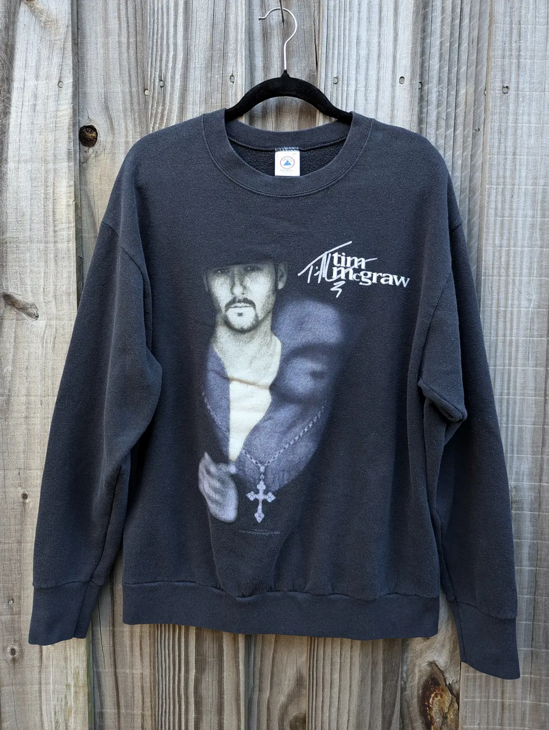 Vintage 90's Tim McGraw Crewneck Sweatshirt Size Large