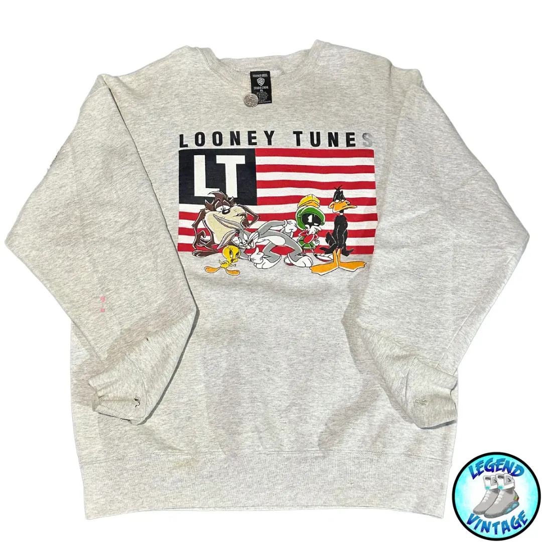 Looney Toons USA Flag Crewneck