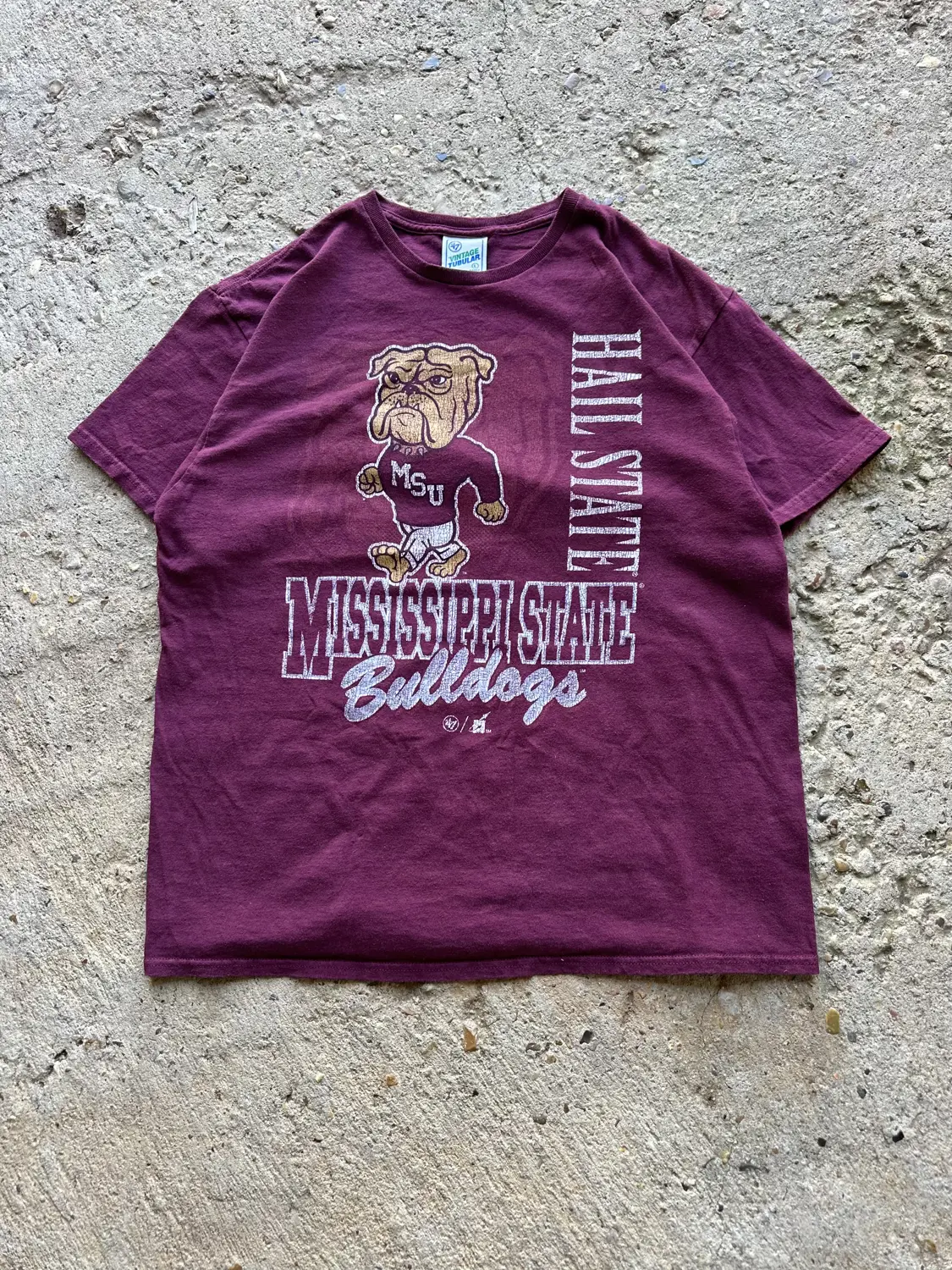 1990s Style Mississippi State Hail State Tee