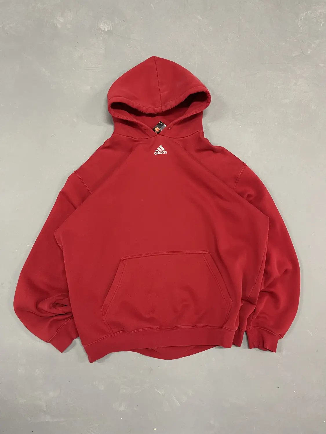 Vintage Center Logo Adidas Hoodie