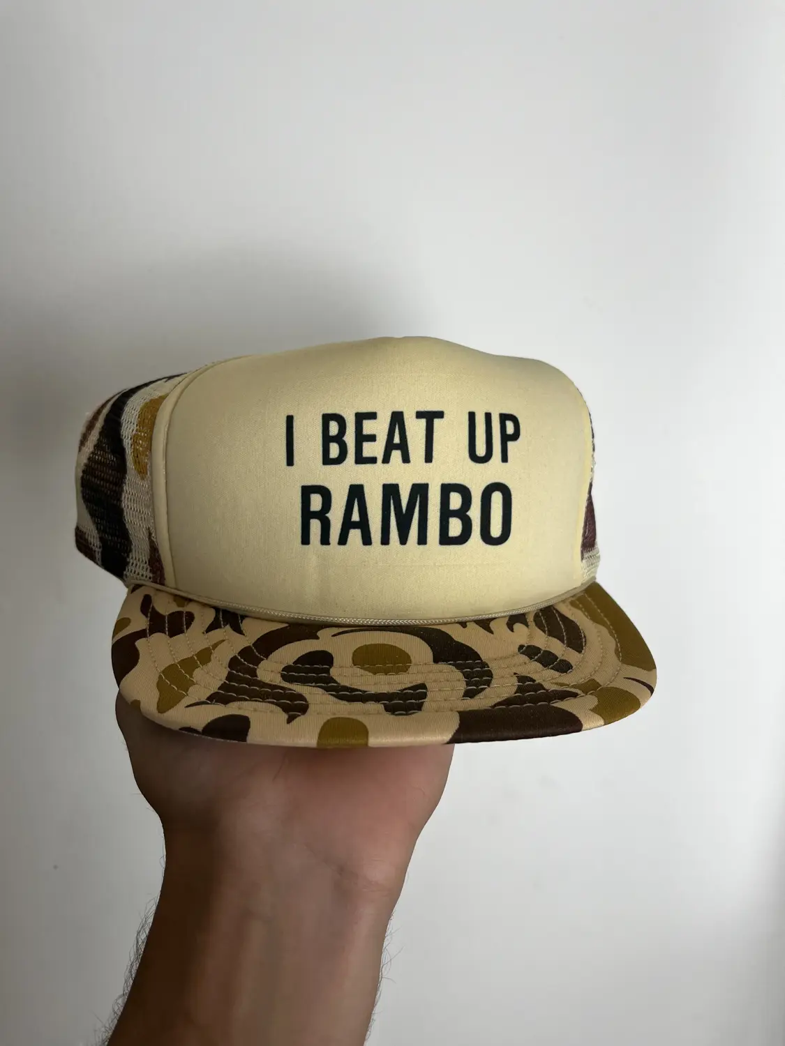 I beat up Rambo hat