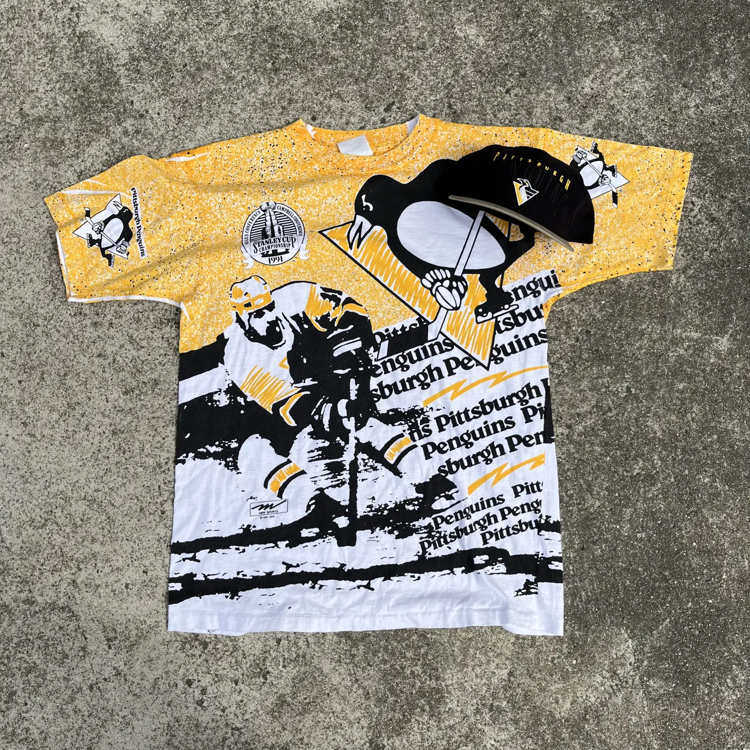Vintage 1991 Penguins Aop T-Shirt